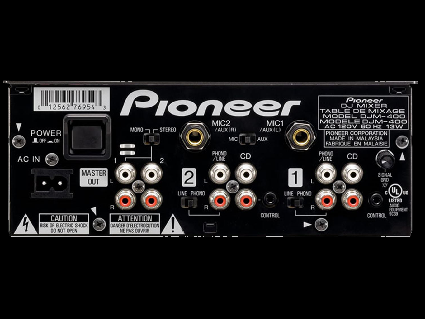 Pioneer DJM 400 Rear | Sonic Bass